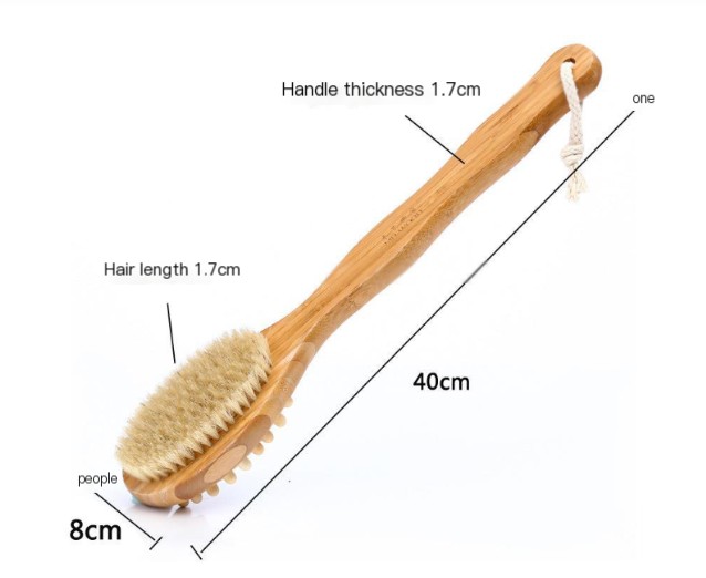 Premium Bamboo Pig Bristle Brush