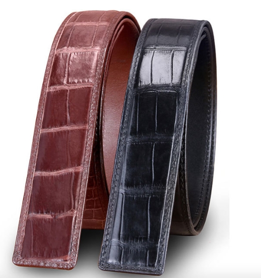 Crocodile Leather Belt