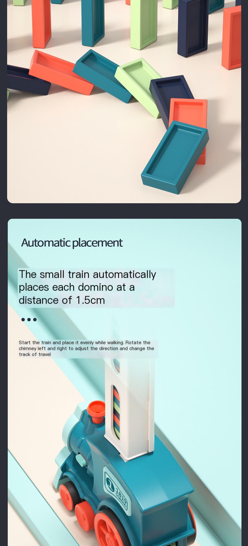 Electric Domino Train Toy