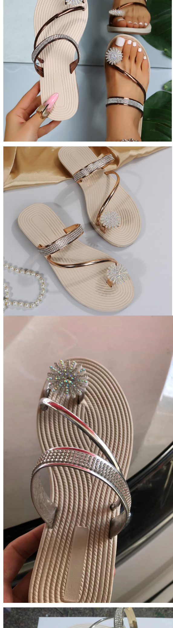 Women Set Toe Elastic Sandals