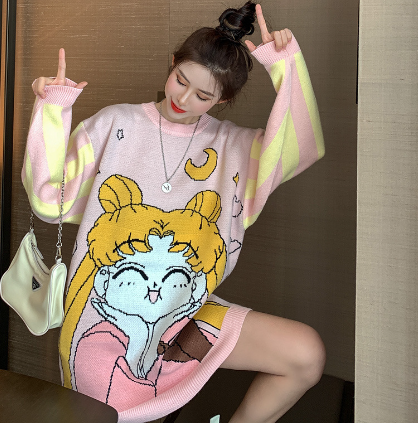 Cartoon Fairy Sweater Details