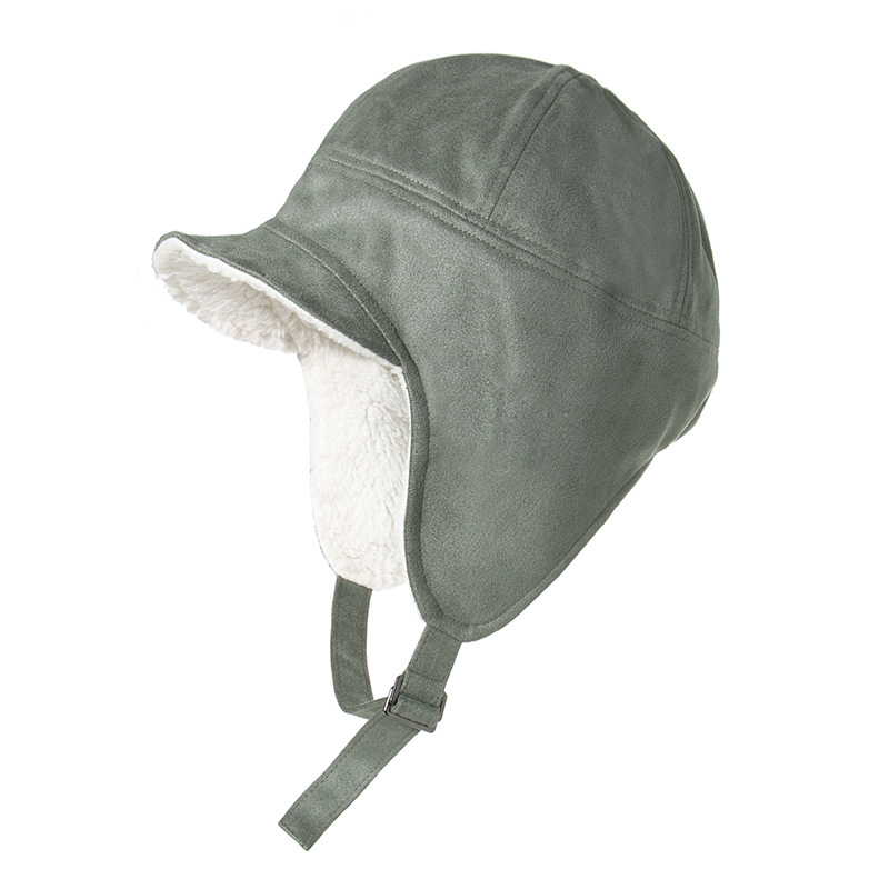 Warm Furry Pilot Locomotive Small Suede Lei Feng Hat