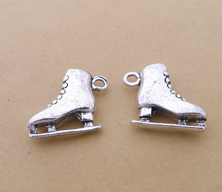Skating Shoe Alloy Pendant Necklace Image 1