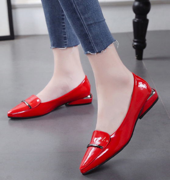 Pointed Toe Flats Black