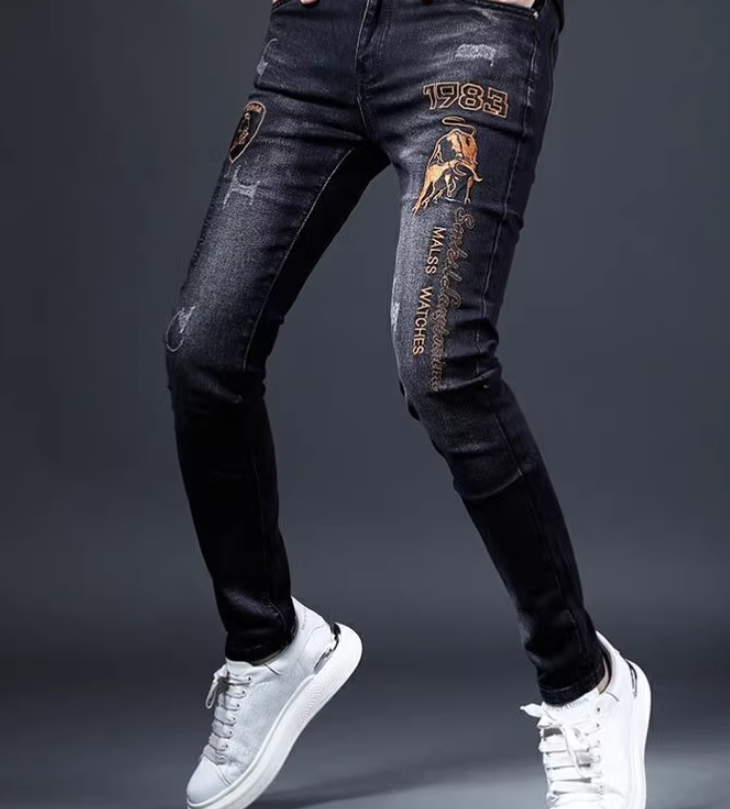 Distressed Splatter Denim 5