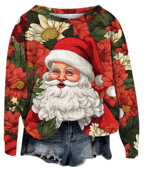 Christmas Round Neck Top 4