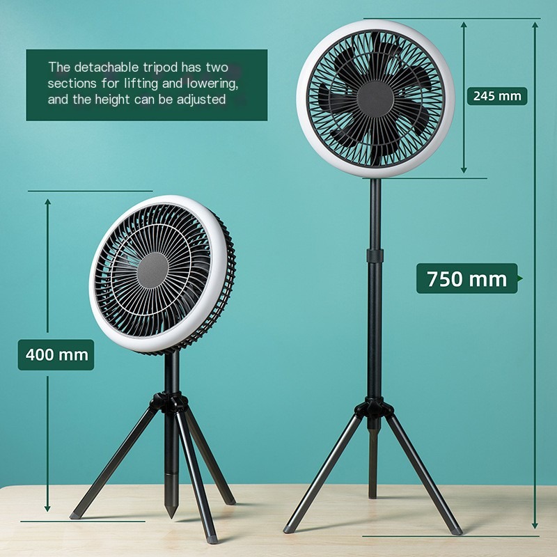 Portable Camping Fan Setup