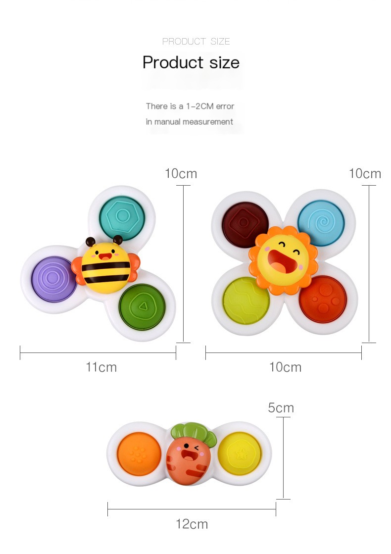 Spinning Flower Suction Toy