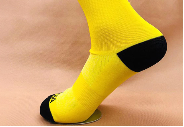Breathable Cycling Socks - Fluorescein Yellow