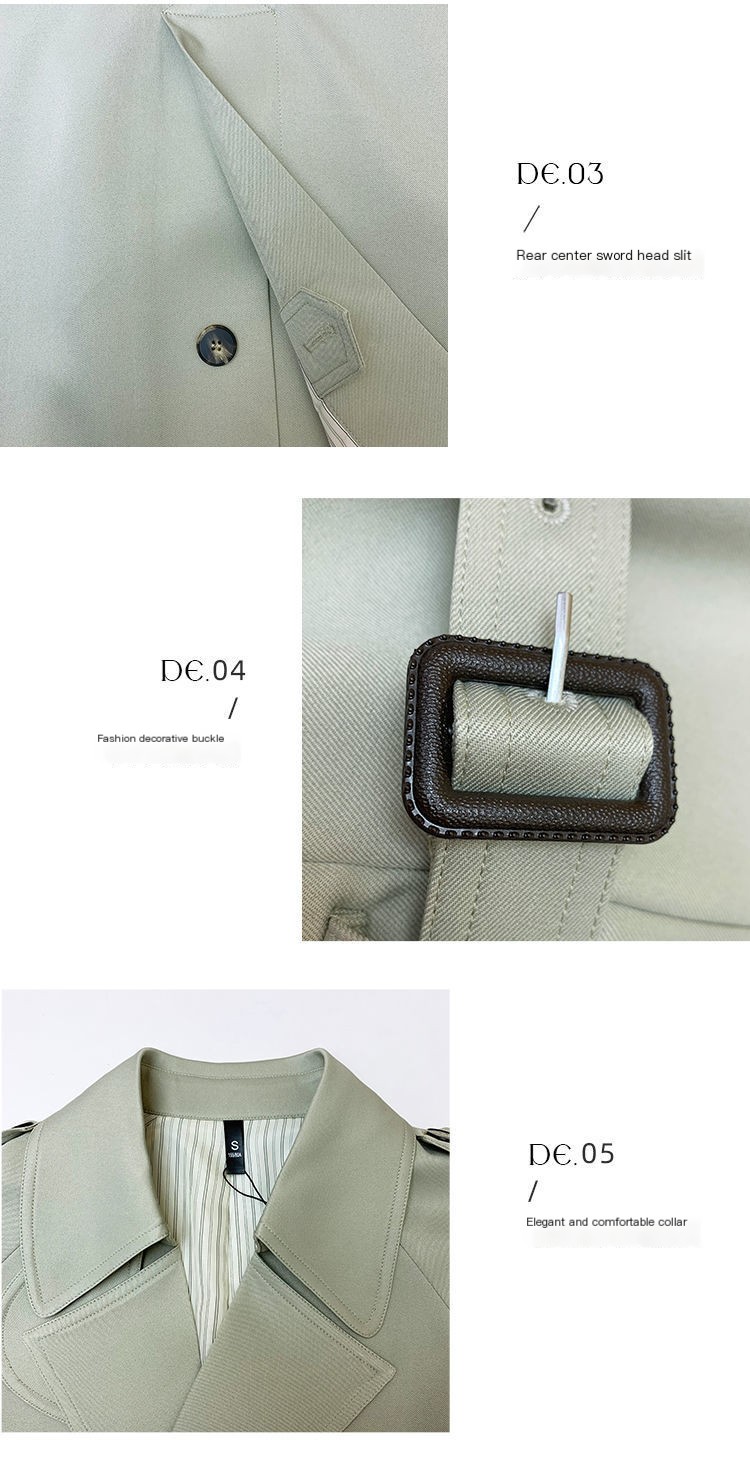 Trendy Coat in Bean Green