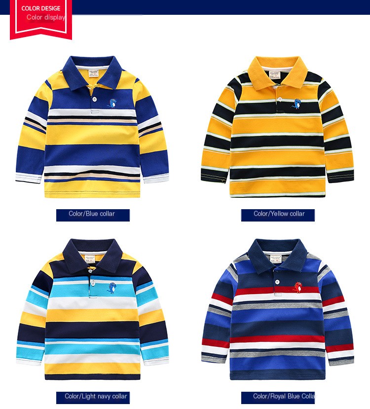 Boys Striped Long Sleeve T-shirt