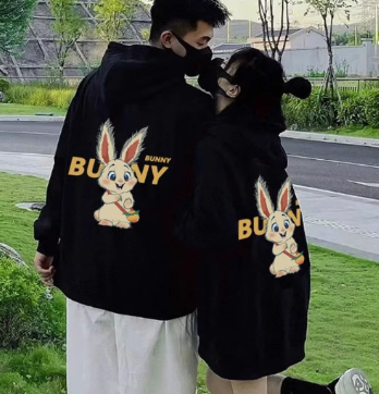Korean Loose Hoodie in Black