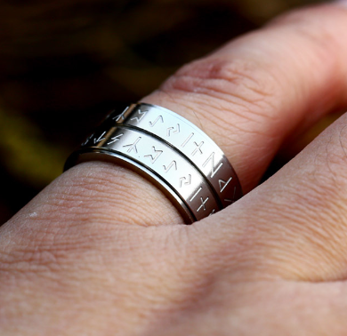 Viking Letter Ring Image 3