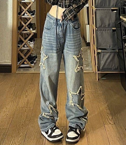 Embroidered Jeans Image 1