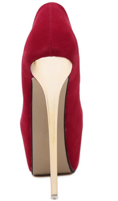 Suede High Heeled Shoes - Image 2