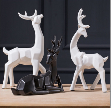 Ceramic Elk Figurine