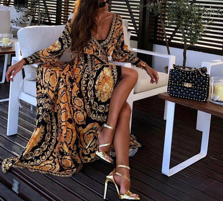 Retro Floral Dress Image 2