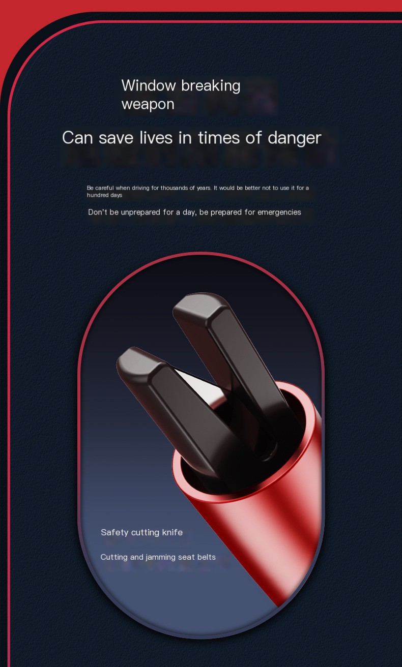 Vehicle Emergency Window Breaking Hammer