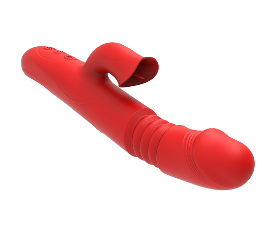 Rabbit vibrator with telescopic rotation and FIRE heating - Free Shipping image