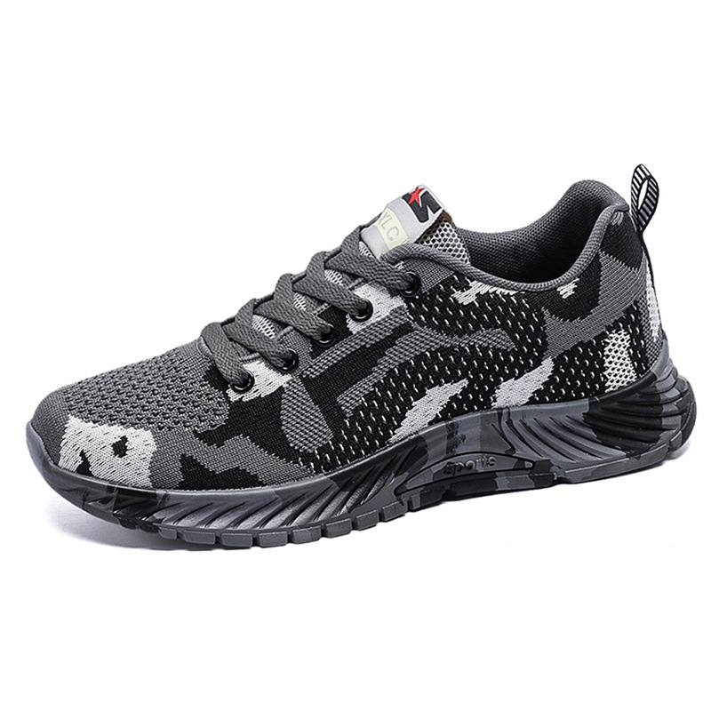 Flyknit Running Shoes Camouflage Gray