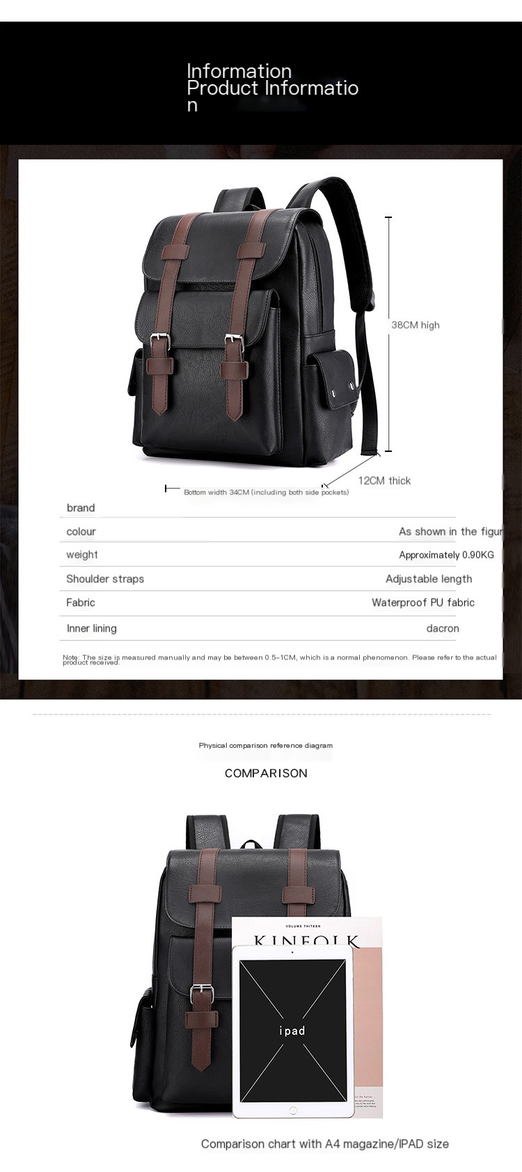 Men's Canvas Backpack 1