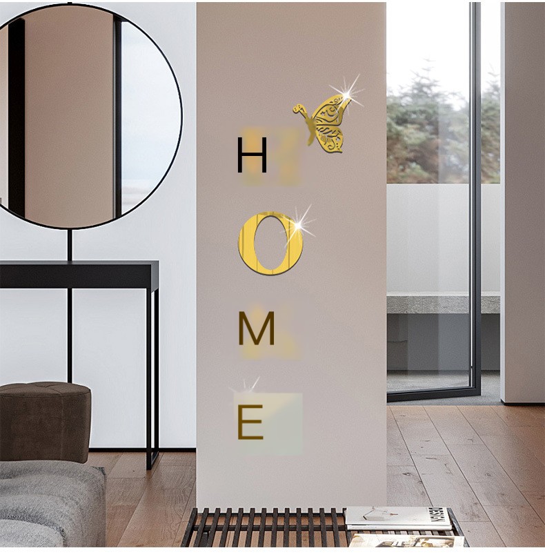 Butterfly Wall Sticker in room setting