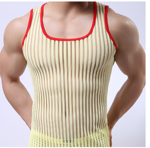 Mesh Transparent Vest - Black