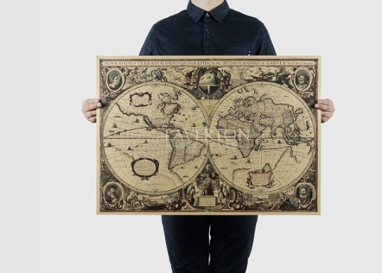 Vintage Nautical Map Artwork