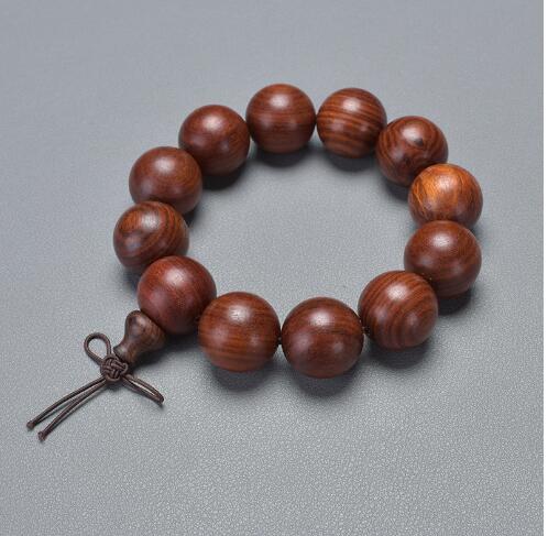 Golden Silk Sandalwood Beads Bracelet