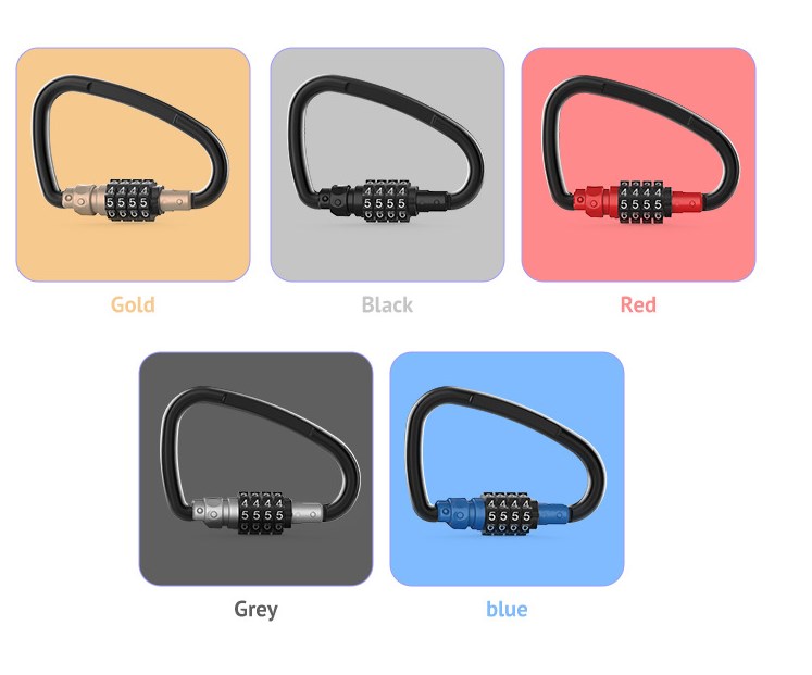 Bicycle Lock in Gold