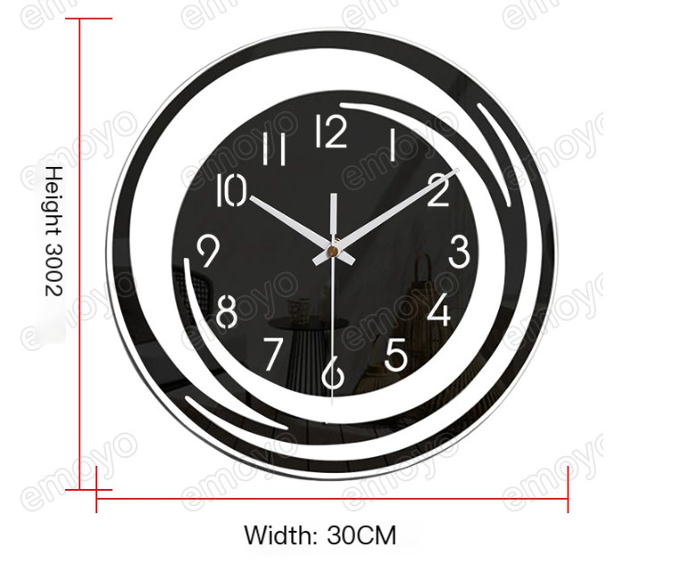 Stylish Black Wall Clock