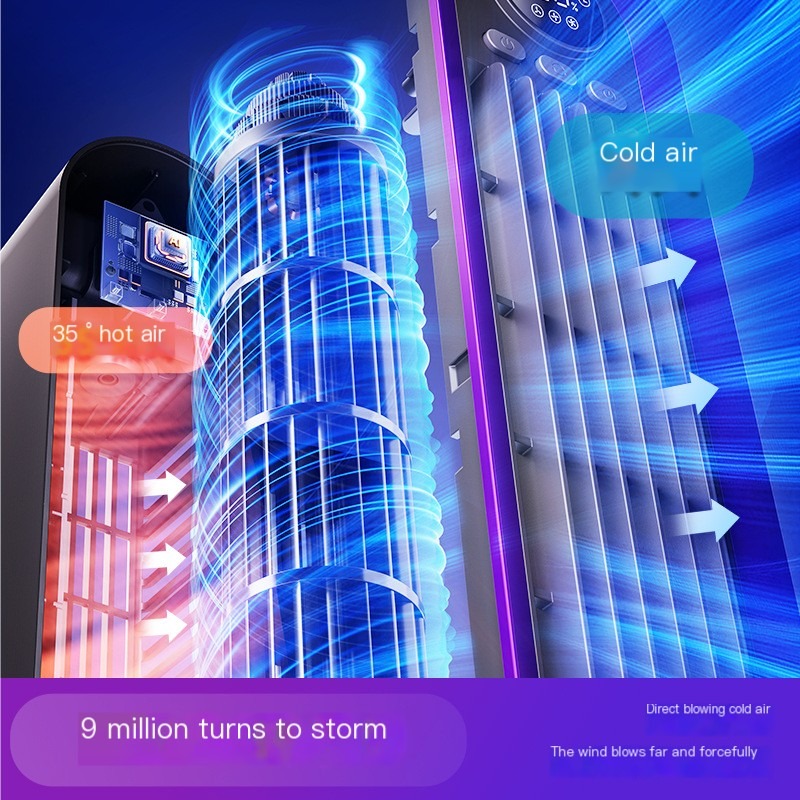 Tower Fan in Purple