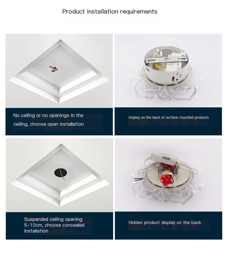 Crystal Ceiling Light
