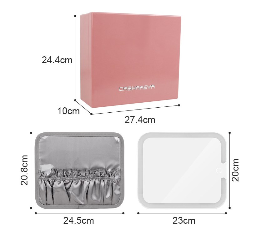 Makeup Case with LED Mirror