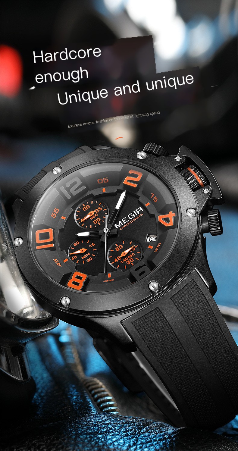MEGIR Men's Sports Watch Image 1