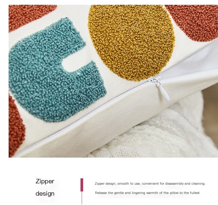 Embroidered Seaside Cushion