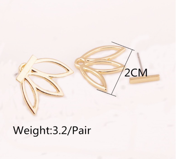 Lotus Earrings - Gold