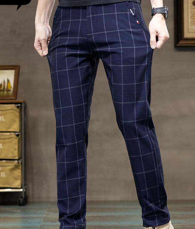Fiorinni Men's Plaid Dress Pants