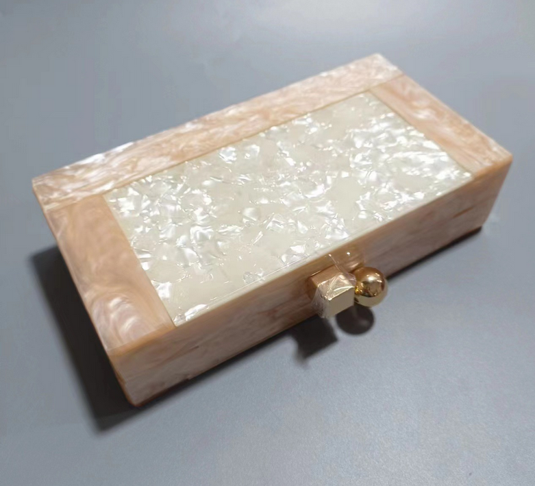 Interior of Acrylic Shell Clutch