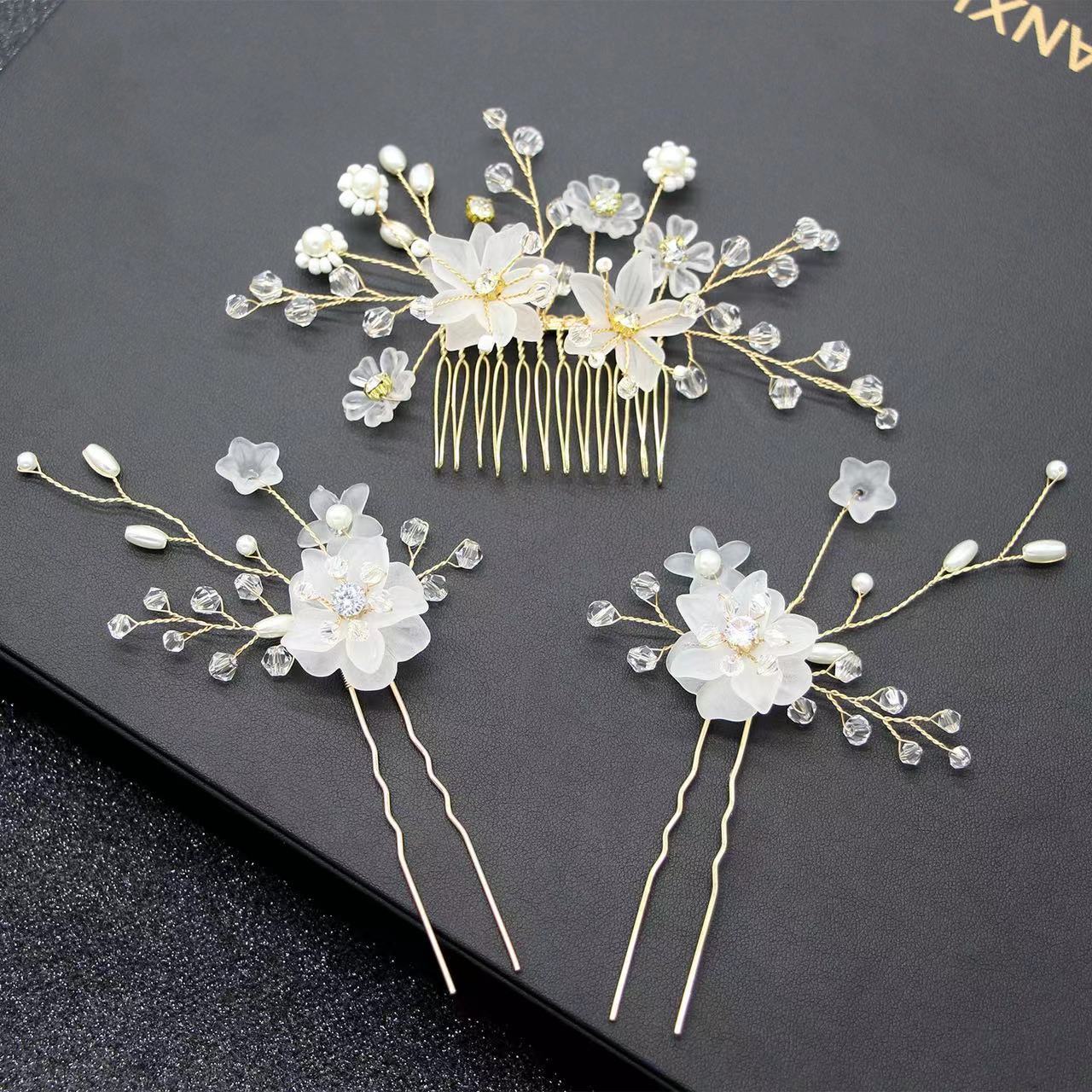Bridal Hair Accessory - Silver