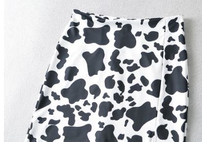 Cow Spot Print Skirt 3