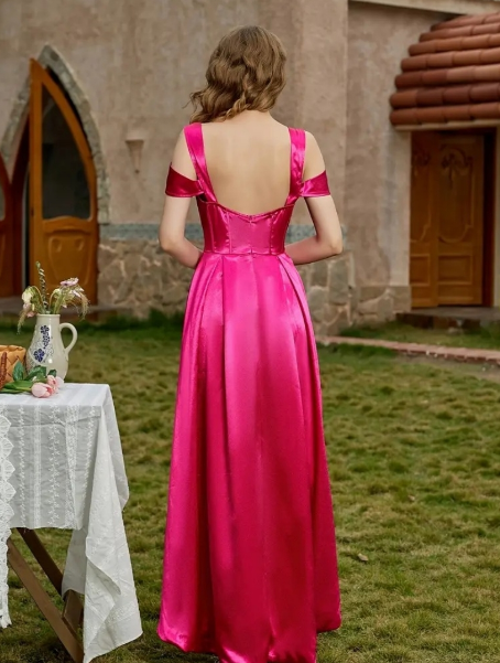 Stylish Satin Corset Dress