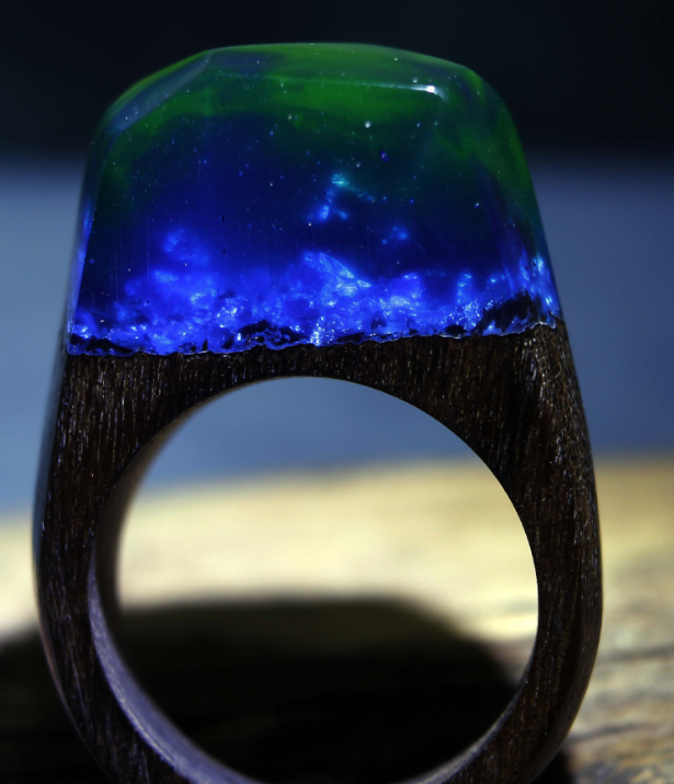 Magic Forest Wooden Ring Image 4