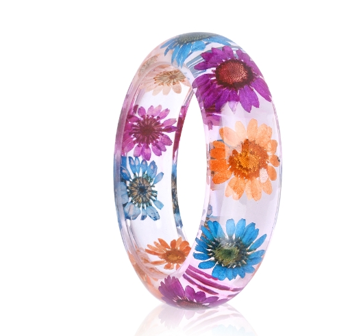 Dried Flower Resin Bracelet 3