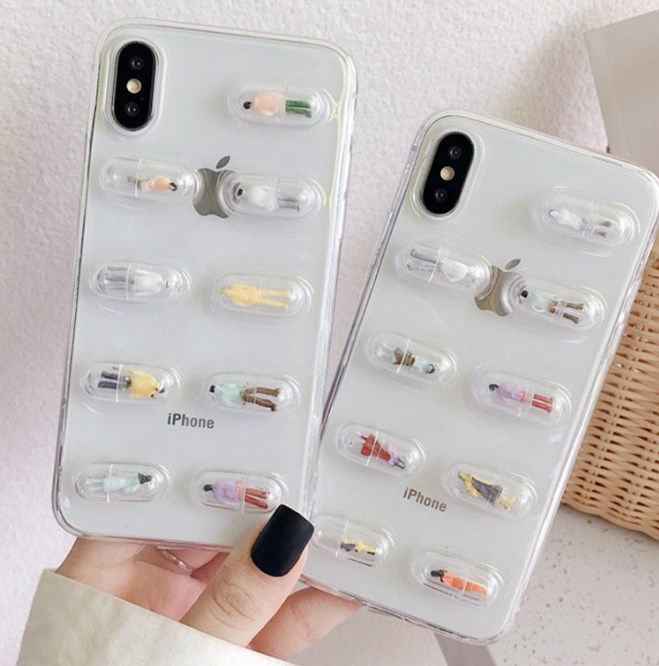 iPhone case in use