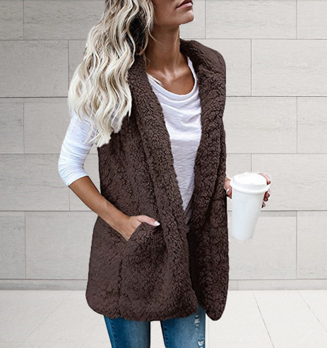 Gilet en peluche double face Image 3