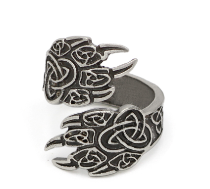 Adjustable Bear Paw Ring