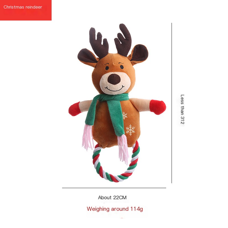 Christmas Cotton Rope Dog Toy 3