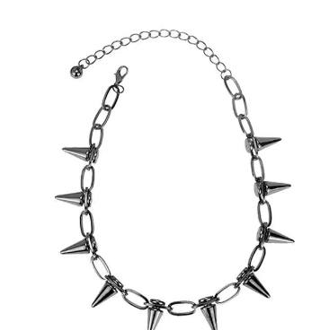 Close-up of Rivet Necklace