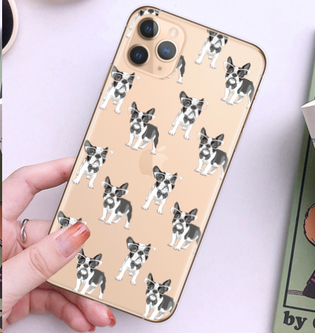 Cartoon French Dog Case 3